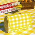 野餐垫防潮垫加厚户外帐篷露营地垫便携春游野炊 厚包边[黄白格]不沾草/一体式+ 大号/防水柔软型[不招虫蚁]2x2