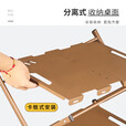 户外置物架多功能可折叠轻量化分离式收纳户外露营野餐装备 卡其色置物架-3层