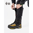 黑冰徒步登山防水雪套沙漠防沙鞋套耐磨防泥防污鞋套雪地脚套 黑色 S