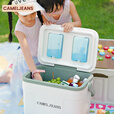 CAMELJEANS户外保温箱家用冰桶冷藏箱烧烤露营野炊钓鱼运输食品手提冰箱 10L（赠冰砖X1、冰袋X5）,HO734