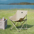 挪客户外折叠椅速开露营月亮椅子野餐便携沙滩钓鱼椅凳子懒人装备 2人车椅装-大款卡其*2+推车+板