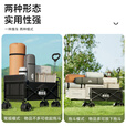 鹿营佳户外露营车可后开折叠推车营地车可收纳家用野营车大空间野餐车 8寸坦克轮-可后开 400L 有刹车