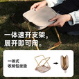 oein户外折叠凳子露营轻便携式小马扎折叠椅排队手包钓鱼椅子野餐用品 米色 大号【加大椅面 加粗钢管】