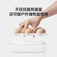 原始人户外便携防震鸡蛋收纳盒收纳盒露营防碎蛋家用塑料保护盒防摔 4格鸡蛋盒【防摔防震】