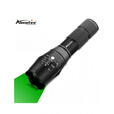 ALONEFIRE强光LED绿光变焦手电筒铝合金远射便携超亮户外 E17绿光手电筒(配3节7号电池)_绿光一档位
