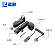蓝勤 激光瞄准器 夜间瞄准方向可调含万能管夹 红色激光