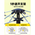 雨阳墅家帐篷户外过夜露营装备野外加厚防雨儿童室内公园折叠全自动便携式 【一门一窗2-3人】云雾灰