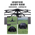black dog黑狗入影遮阳帐篷户外露营天幕全自动速开黑胶遮雨棚便捷钓鱼凉亭 黑狗入影遮阳帐棚【黑胶】