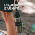 Naturehike挪客追风钛运动水壶户外露营徒步登山旅行骑行钓鱼热水瓶大保温杯 600ml/太空灰