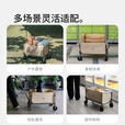 Naturehike挪客轻盈折叠小推车户外露营野餐家用快递买菜拉车小拖车轻量便携 烟灰/ 90L