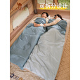 骆驼（CAMEL）户外双人睡袋露营加厚冬季防寒便携式睡袋A7S3K11682.2Kg橙拼灰