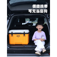 喜马拉雅露营保温箱冷藏箱商用钓箱摆摊车载保冷长时间冷藏保鲜户外冰箱 26L冰桶长效锁温26L【送5冰袋】