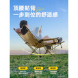 探险者户外躺椅折叠椅子可躺可睡午休椅露营便携办公室午睡椅休闲沙滩椅 升级网纱款【四档调节款-带脚托】