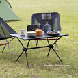 Naturehike挪客可拆卸铝合金折叠桌蛋卷桌两档调节户外露营徒步轻量便携超轻 极夜黑