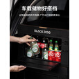 black dog黑狗折叠收纳箱食品级大容量置物箱户外野餐露营车载储物箱带木板 五面可开50L