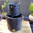 靠森（Kaooseen）柏潮抖音同款炭火炉复古取暖铸铁小圆炉气化户外炭茶炉便携式小钢 内胆直径11.5厘米高度8厘米(1斤)
