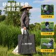 不止荒野户外折叠桌露营桌子可折叠便携式液压杆碳钢合金多功能户外茶桌 碳烤炉+猛火炉【全套+茶盘】 自动液压杆+高强度碳钢支架