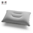 番易枕头/旅行/充气A1pq001-便携户外露营睡枕办公室午睡休闲出差 充气款灰色1个