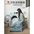 骆驼（CAMEL）户外露营保暖便携式双人睡袋加厚冬季防寒睡袋 A9W3F5150蓝拼灰