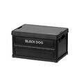 black dog黑狗户外露营收纳箱折叠车载储物箱野营整理箱多功能野餐篮子居家 尚简收纳箱-23L-带提手