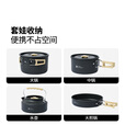 牧高笛（MOBIGARDEN）京宴四件套 户外露营野餐铝锅煎锅烧水壶锅具 NX25666002 和风沙