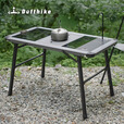 迪飞客户外露营野餐便携式IGT三单元世纪桌可拼接拓展战术桌折叠蛋卷桌 世纪桌 夜幕黑【升级横杆 更稳定】