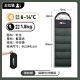 牧高笛（MOBIGARDEN）睡袋 户外露营可拼接单人保暖睡袋祥云1.8 EX19562005 苍松绿/左