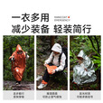 原始人户外徒步防暴雨多功能雨衣应急保温毯登山防寒反光急救毯铝箔生存 L款-铝膜多功能防风保暖雨衣