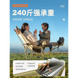 探险者户外躺椅折叠椅子可躺可睡午休椅露营便携办公室午睡椅休闲沙滩椅 升级网纱款【四档调节款-带脚托】