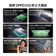 OPPO OPPO K12 100W超级闪充5500mAh大电池NFC+红外线OLED直屏手机 星夜 12GB+512GB 单机+第三方品牌快充+店保一年