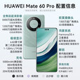 华为Mate60Pro 国家旗舰华为手机 支持NFC功能 卫星通话 玄武架构 全焦段超清影像 雅川青 全新正品 12GB+256GB【全网通 品质保证】