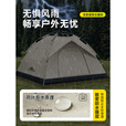 雨阳墅家帐篷户外过夜露营装备野外加厚防雨儿童室内公园折叠全自动便携式 【一门一窗2-3人】云雾灰