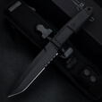 EXTREMA RATIO意大利进口极端武力校官户外军迷战术装备野营高硬度不锈钢直刀 0125/BLK  全黑战术款