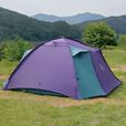 自由之魂（The Free Spirits）繁星Stars 4户外四人抗风防雨三季露营帐篷 繁星4 皇家紫&马尔斯绿+地布