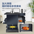烽点新型无烟气化炉取暖农村家用烧木柴煤两用柴火灶锅台室内炉子 43方钢+2米烟管配件