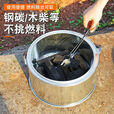 蕉京烧烤炉手提木炭家用取暖火炉手提式便携多功能火盆烧烤户外取暖炉 小号多功能烤火炉(单炉子)