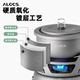 爱路客（ALOCS）风暴炉户外防风露营野炊便携套锅炉炊具酒精煮锅全套 2锅1煎1炉 酒精版