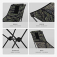 HELINOX Tactical Chair Two  战术高背露营椅轻量便携可折叠靠背 Xray Tiger Camo 虎纹迷彩
