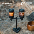 山趣（ShineTrip）户外05系列角峰烛台灯架露营模块灯阵法兰盘底座19/38灯灯架套装 角峰烛台灯架
