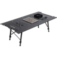 Guide Series户外露营铝合金五单元IGT桌野餐半自动升降桌可拓展折叠露营028桌 BL-028折叠IGT黑桌+黑炉+茶盘+烧烤炉