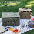 户外战术露营包大容量户外收纳包装备野餐用品 户外包-42L-卡其色