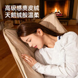 探险者（TAN XIAN ZHE）户外露营椅子折叠椅便携月亮椅加粗加厚承重家用办公室躺椅午休椅 【麂皮绒椅面/加厚加棉】高靠背月亮椅
