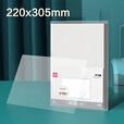 得力（deli）过塑膜 多规格塑封膜护卡膜 照片文件资料过塑膜透明 【A4 200张】厚度80mic(GQ885)