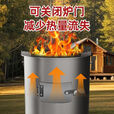 糜岚柴煤两用加厚火炉灶围炉煮茶暖冬+免开炒 烧坏围炉煮茶取暖做饭 主图款