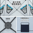 卡莱普瓦超大保暖夹棉加厚冬季帐篷户外冰钓防寒防雨钓鱼帐篷露营装备 蓝色加厚夹棉帐篷 2-3人款
