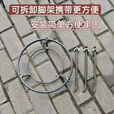 柏潮家用折叠三脚架烧火柴火架可拆卸便携三角锅架户外野炊柴火炉灶 家用大号双圈可拆卸便携柴火锅架