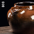 容山堂围炉煮茶罐2025新款罐罐茶古法煮茶器煮茶烤奶茶罐煮茶炉 岩矿釉粗陶煮茶罐-长勺