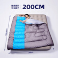 北极狼（BeiJiLang）户外棉睡袋成人加宽四季通用保暖加宽露营便携式办公午休加厚防寒 2200g加厚款-蓝色