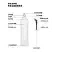 ALPINT MOUNTAIN埃尔蒙特TPU运动软水瓶便携可折叠软水壶登山越野跑骑行跑步爬山