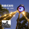 途步者（Tubuzhe）新款露营灯led灯带户外帐篷营地氛围天幕灯充电式l收纳卷尺灯 军绿+茶透(10米暖光+2000mah)